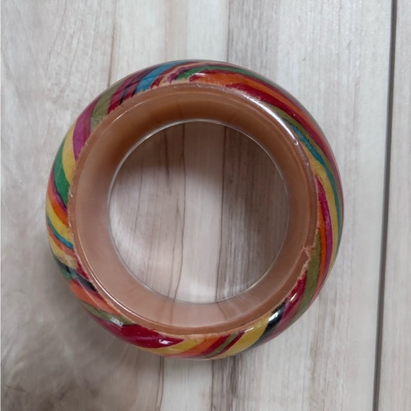 Colorful Swirl Bangle Bracelet - Picture 2 of 3